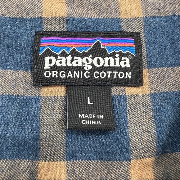 Patagonia Men's Plaid Striped Collared Long Sleeve Organic Cotton Buttondown - Picture 2 of 12